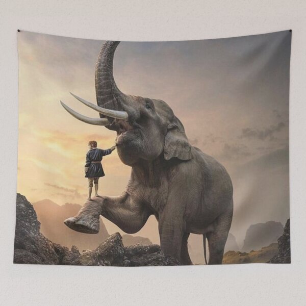 Item preview, "Elephant's Gentle Touch" designed and sold by Grind107.