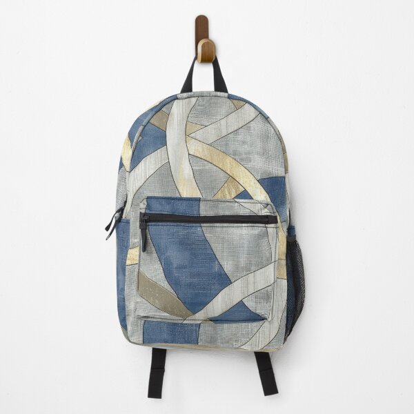 Item preview, Abstract Blue and Gold Interlocking Circles Pattern designed and sold by brandway.