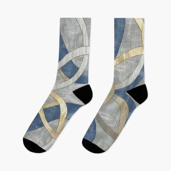 Item preview, Abstract Blue and Gold Interlocking Circles Pattern designed and sold by brandway.