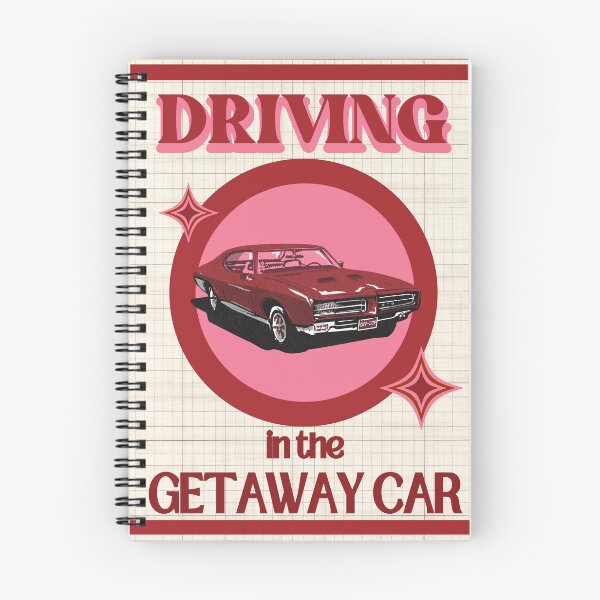 Artikelvorschau, flucht auto jahrgang retro rosa und rot taylor entworfen und verkauft von stickersxbecca.