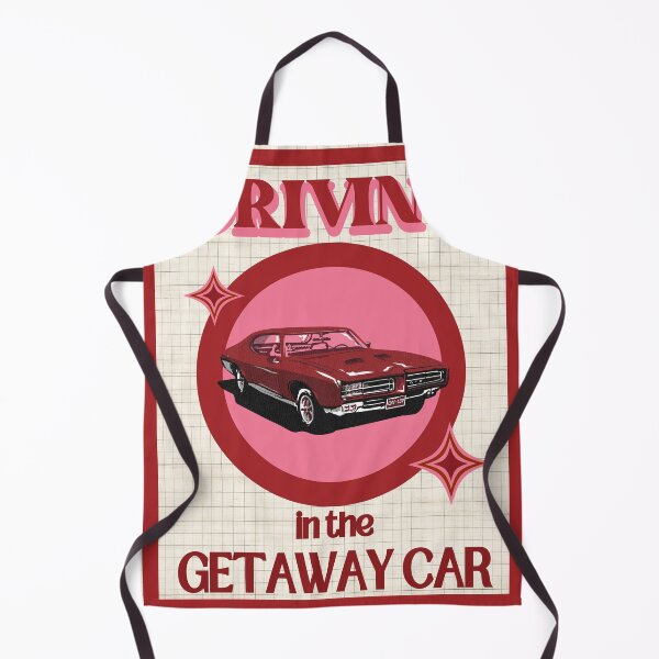 Item preview, getaway car vintage retro pink and red taylor designed and sold by stickersxbecca.