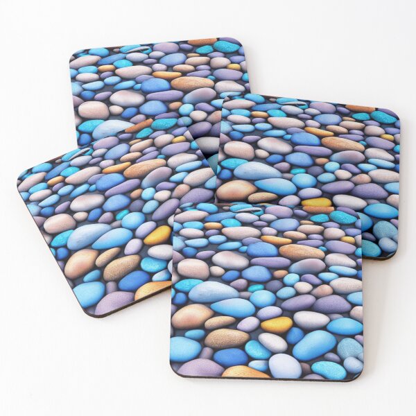 Item preview, Pastel Ocean Blue Pebbles Design designed and sold by LMStudioDesigns.