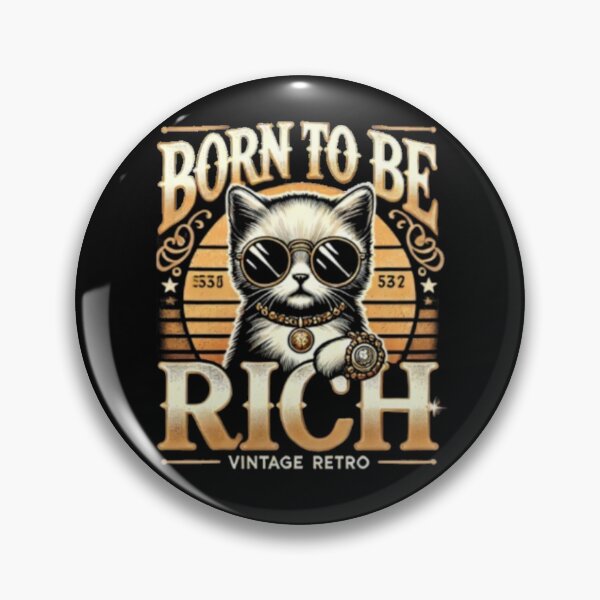 Item preview, Born To Be Rich Kitten Entrepreneur Business Cat designed and sold by JediKittenWars.