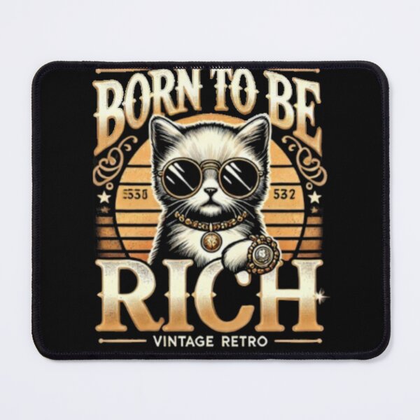 Item preview, Born To Be Rich Kitten Entrepreneur Business Cat designed and sold by JediKittenWars.