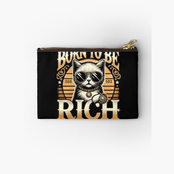 Item preview, Born To Be Rich Kitten Entrepreneur Business Cat designed and sold by JediKittenWars.