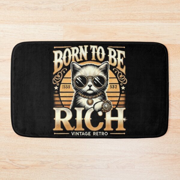 Item preview, Born To Be Rich Kitten Entrepreneur Business Cat designed and sold by JediKittenWars.