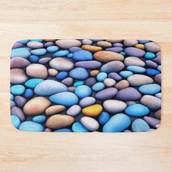 Item preview, Pastel Ocean Blue Pebbles Design designed and sold by LMStudioDesigns.