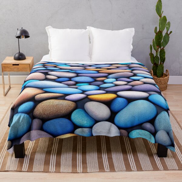 Item preview, Pastel Ocean Blue Pebbles Design designed and sold by LMStudioDesigns.