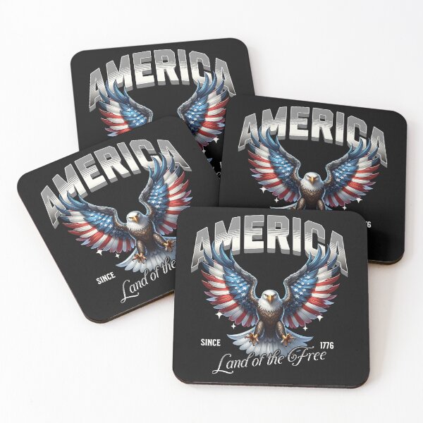 Item preview, America Land of the Free, American Eagle Graphic Design designed and sold by LJWright66.