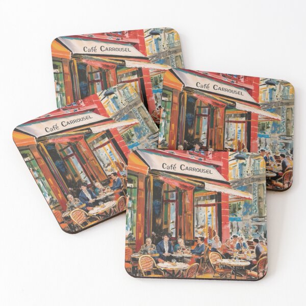 Item preview, Vibrant Paris | Café Carrousel…….Art By Carraann  designed and sold by CARRAANN.