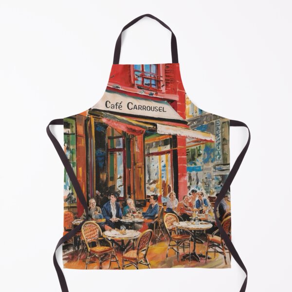 Aperçu de l'œuvre Paris animé | Café Carrousel…….Art Par Carraann créée et vendue par CARRAANN.
