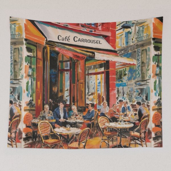 Item preview, Vibrant Paris | Café Carrousel…….Art By Carraann  designed and sold by CARRAANN.