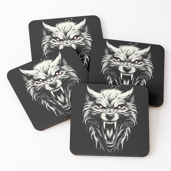 Item preview, Traditional wolf tattoo design designed and sold by Authentic-Merch.