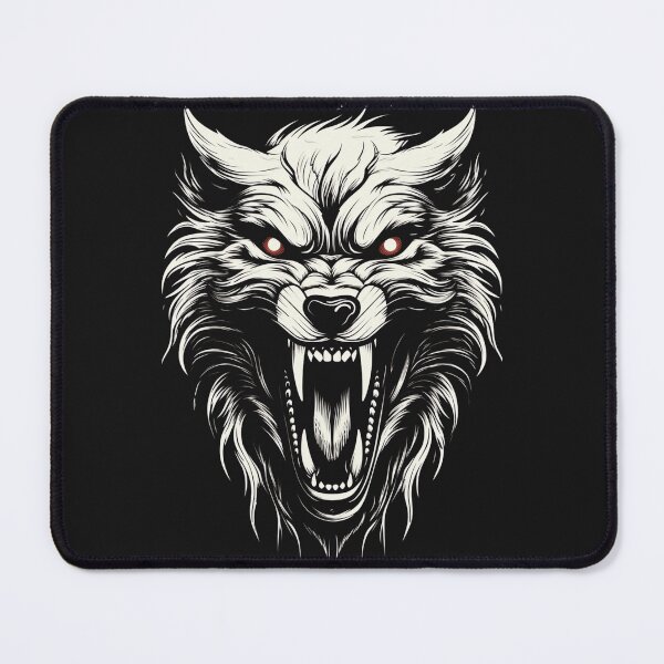 Item preview, Traditional wolf tattoo design designed and sold by Authentic-Merch.