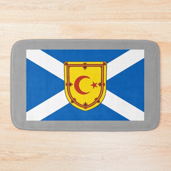 Item preview, Scottish Saltire Flag with Crescent Moon & Star Shield (Bratach shalainn na h-Alba le gealach corran & sgiath reult) designed and sold by JonathanR1994.