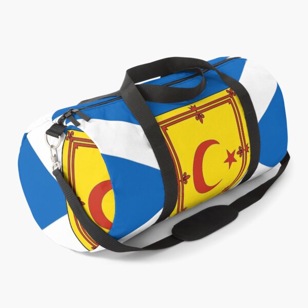 Item preview, Scottish Saltire Flag with Crescent Moon & Star Shield (Bratach shalainn na h-Alba le gealach corran & sgiath reult) designed and sold by JonathanR1994.