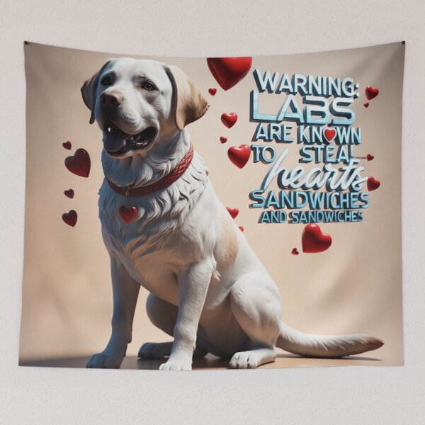 Item preview, Warning: Labs are known to steal hearts and sandwiches designed and sold by HardCorps.