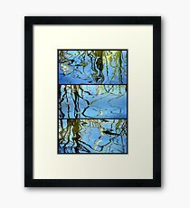 Pond Life - Triptych Framed Print