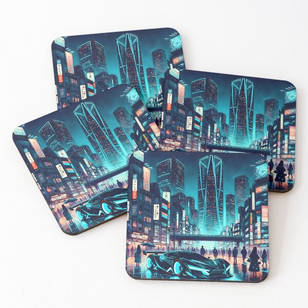 Item preview, Futuristic Tokyo with Futuristic Car designed and sold by h00ch2003.