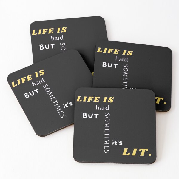 Item preview, LIFE IS LIT! Life’s Contrast - Inspirational Quote designed and sold by littlestore.