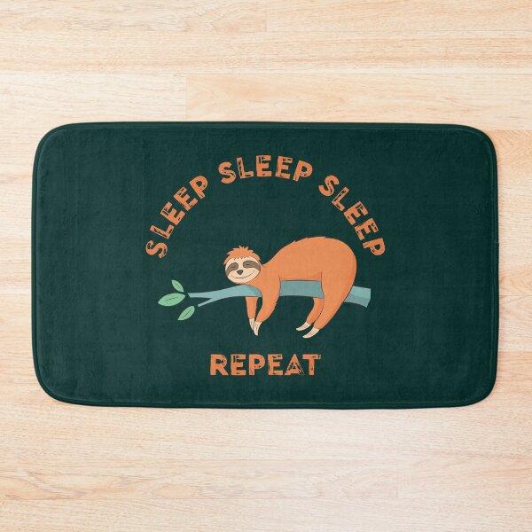 Item preview, Funny & Cute SLEEP SLEEP SLEEP REPEAT Lazy Sleeping Sloth Humor, Chilling Sloth, Laziness vibe humour, Lazy Sloth Lover Quote designed and sold by zenturtlemerch.