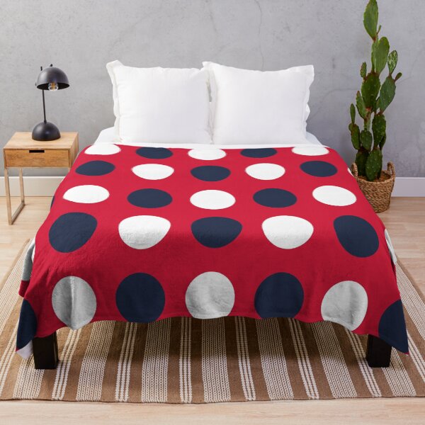 Item preview, NAVY BLUE, WHITE and RED Symmetrical POLKA DOTS  designed and sold by RachelMacht.