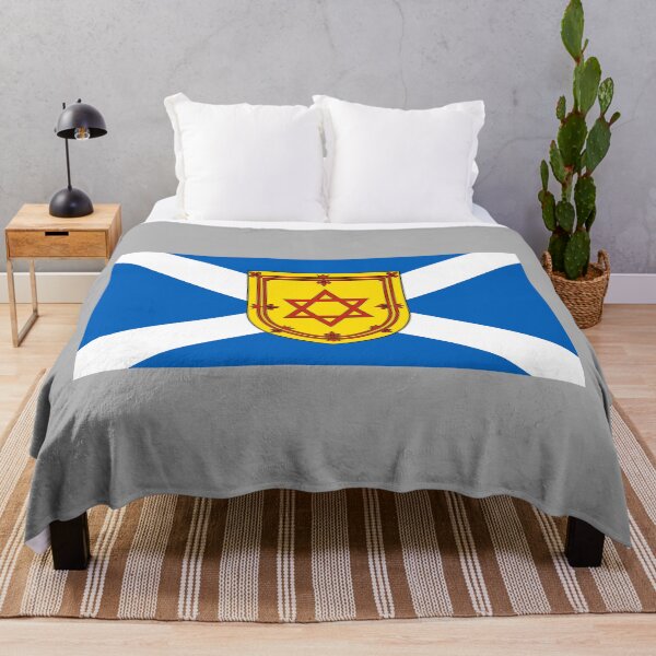 Item preview, Scottish Saltire Flag with Star of David Shield (bratach shalainn na h-Alba le rionnag de sgiath Dhaibhidh) designed and sold by JonathanR1994.