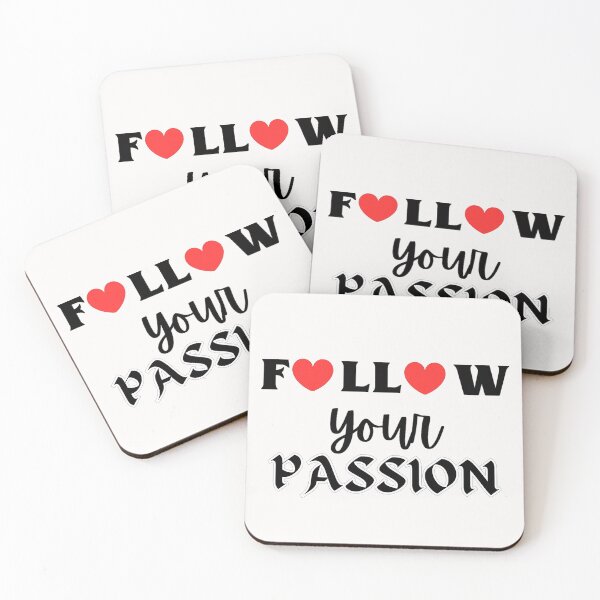 Item preview, Copy of Follow your passion on white designed and sold by Kalpa.