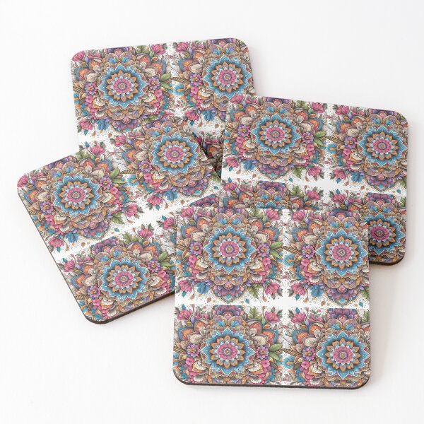 Artikelvorschau, Lebendiger Mandala-Kunstdruck: Böhmische Wohndekoration entworfen und verkauft von VivoVita.