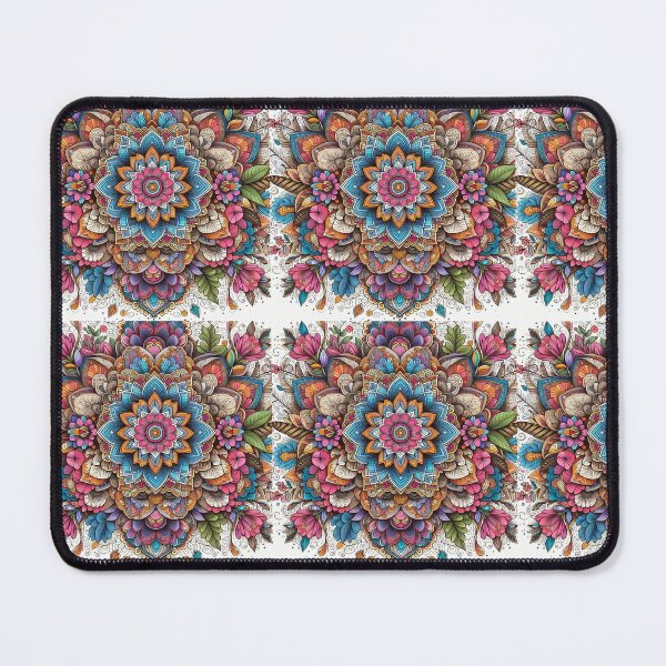Artikelvorschau, Lebendiger Mandala-Kunstdruck: Böhmische Wohndekoration entworfen und verkauft von VivoVita.