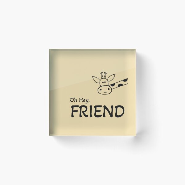 Item preview, Oh Hey, Friend designed and sold by RabeeasArtSpace.