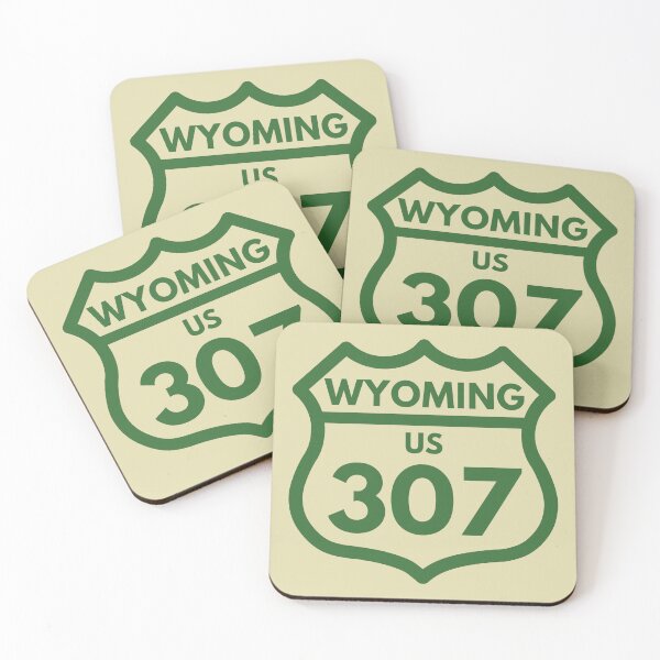 Item preview, Wyoming 307 (Interstate Sign Design) 03a Green designed and sold by Gilby-Designs.