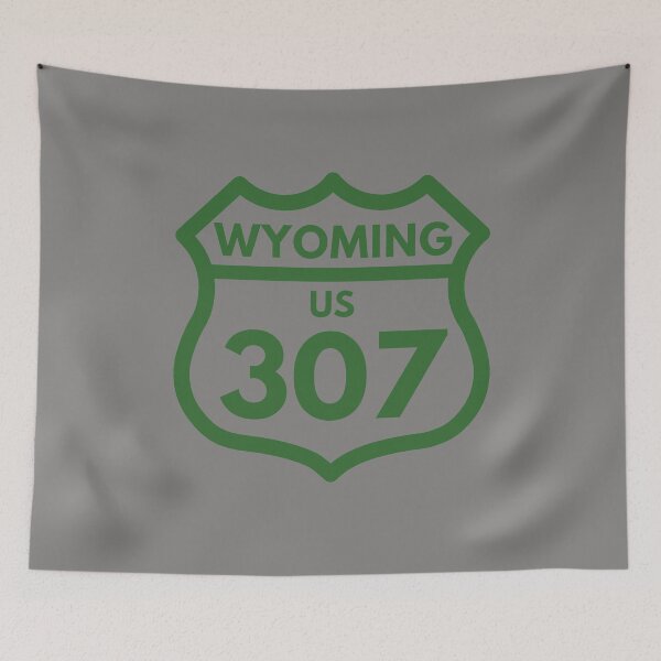 Item preview, Wyoming 307 (Interstate Sign Design) 03a Green designed and sold by Gilby-Designs.