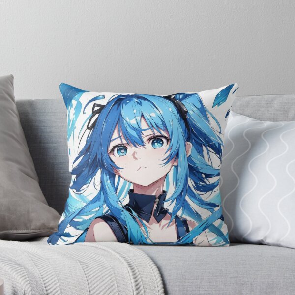 Item preview, Anime Girl With Blue Hair designed and sold by AnimeRay.
