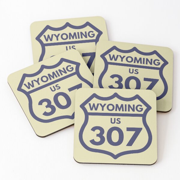 Item preview, Wyoming 307 (Interstate Sign Design) 03b Blue designed and sold by Gilby-Designs.