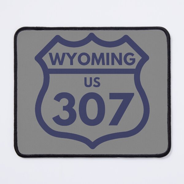 Item preview, Wyoming 307 (Interstate Sign Design) 03b Blue designed and sold by Gilby-Designs.