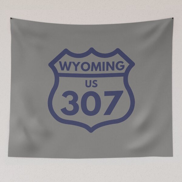 Item preview, Wyoming 307 (Interstate Sign Design) 03b Blue designed and sold by Gilby-Designs.
