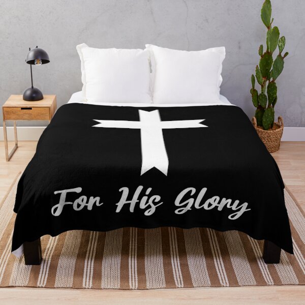 Item preview, For His Glory! White And Black Small Bible Verse designed and sold by PMCreative.