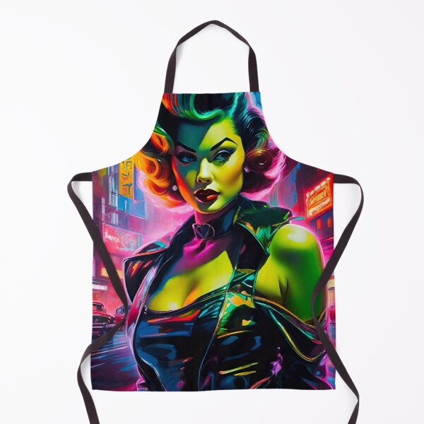 Item preview, Neon green Pinup Girl designed and sold by MatrixTattoo.