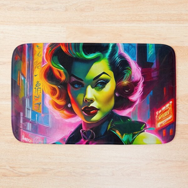 Item preview, Neon green Pinup Girl designed and sold by MatrixTattoo.
