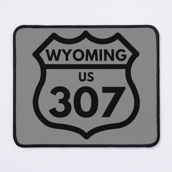 Item preview, Wyoming 307 (Interstate Sign Design) 03c Black designed and sold by Gilby-Designs.