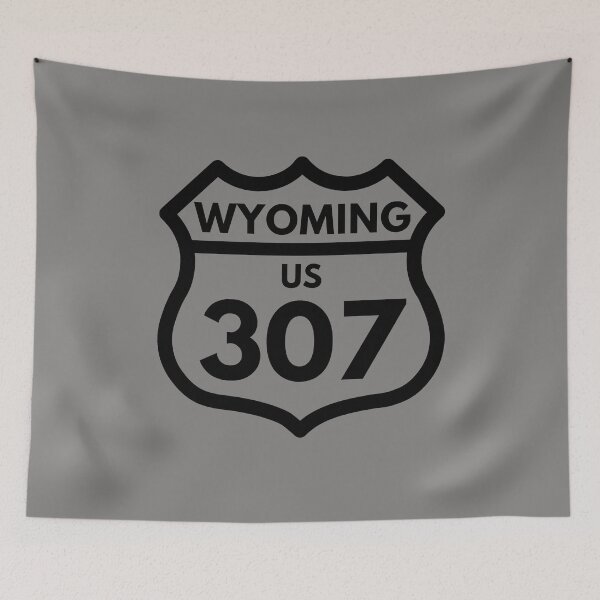 Item preview, Wyoming 307  (Interstate Sign Design) 03c Black designed and sold by Gilby-Designs.