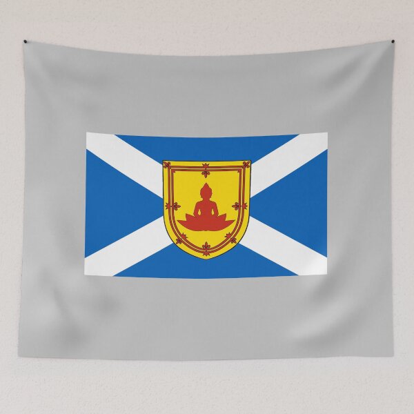 Item preview, Scottish Saltire Flag with Buddha Shield (Bratach Saltire na h-Alba le Sgiath Buddha) designed and sold by JonathanR1994.