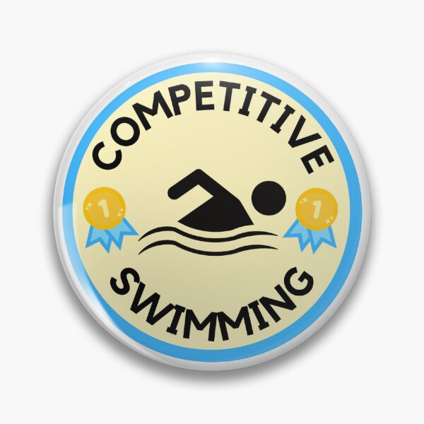 Item preview, Competitive Swimming | Camp Morningwood Badge designed and sold by renrenrenrenren.