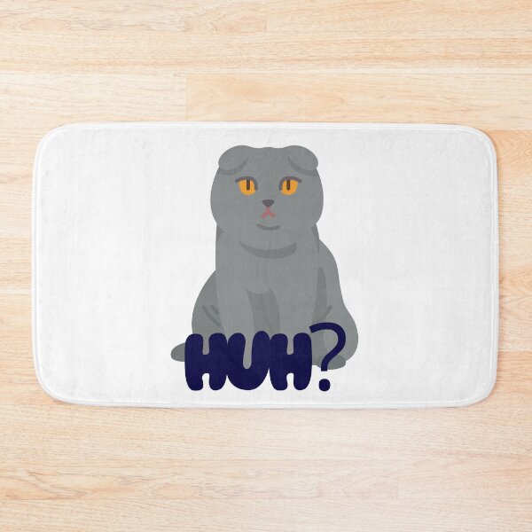 Item preview, cat huh? (white text and black text available too) designed and sold by Spirit and Style.