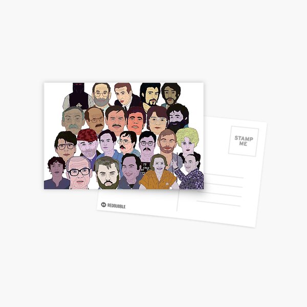 Item preview, true crime serial killers mugshots collage blank  designed and sold by elkingtit.