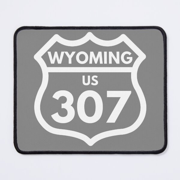 Item preview, Wyoming 307 (Interstate Sign Design) 03d white designed and sold by Gilby-Designs.