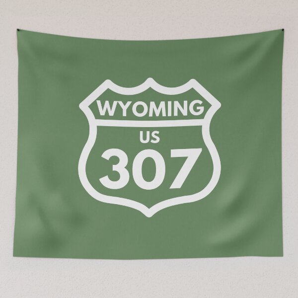 Item preview, Wyoming 307  (Interstate Sign Design) 03d white designed and sold by Gilby-Designs.
