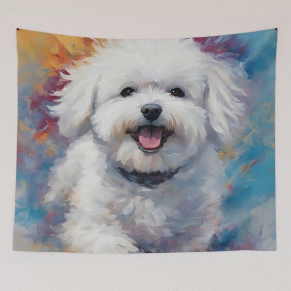 Item preview, Happy Bichon Frise Pup designed and sold by Mindy Guidry.
