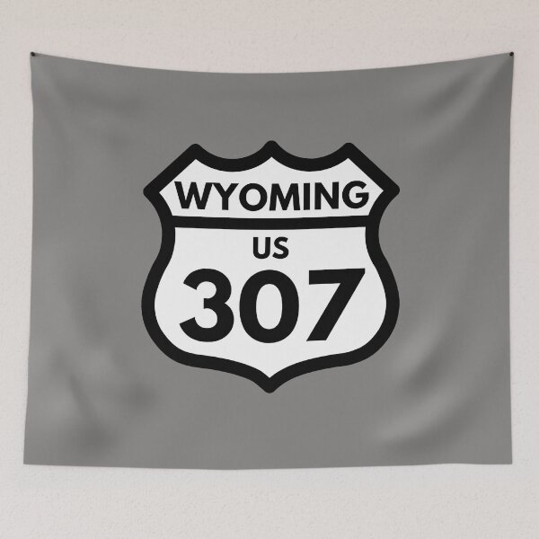 Item preview, Wyoming 307 (Interstate Sign Design) 03e  decal designed and sold by Gilby-Designs.